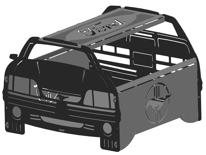 Fox Body style Fire Pit Portable Collapsible FirePit Grill