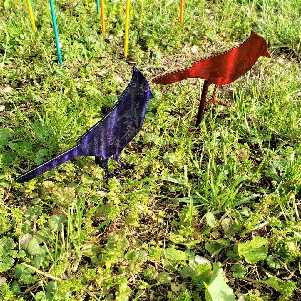 image of Cardinal and Blue Jay Garden Decor