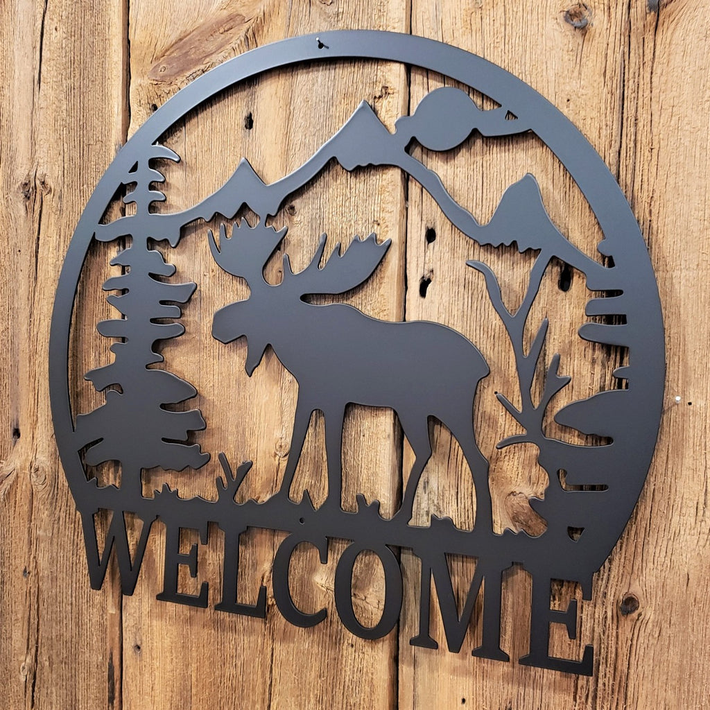 image of Moose Mountain Scene Welcome Sign