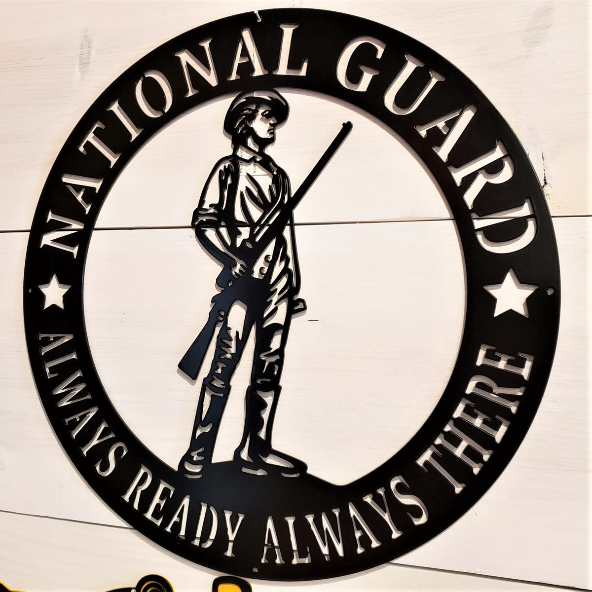 National Guard Emblem Steel Sign