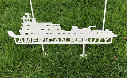 image of American Beauty Artco Towboat Steel Sign