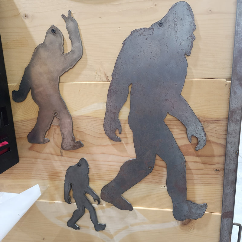 Small Bigfoot Steel Decoration