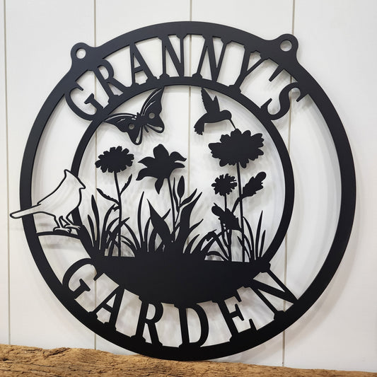 Granny's Garden Name Sign - choose your name