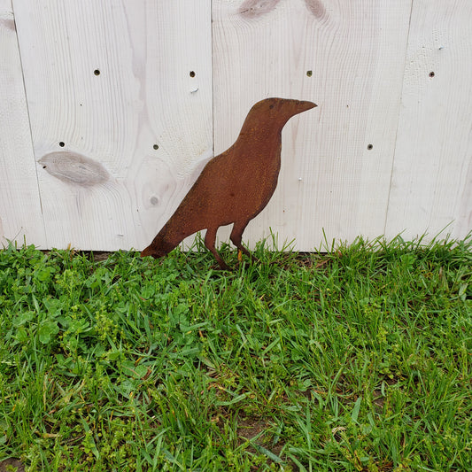 image of crow garden decor