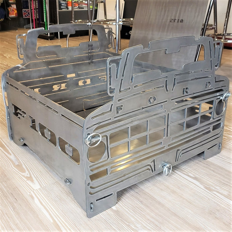image of side 1972 F100 Bumpside Portable Collapsible Fire Pit Grill