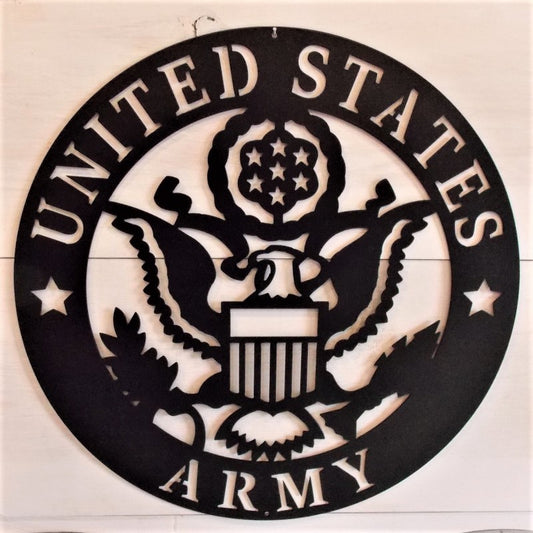 U.S. Army Emblem Steel Sign