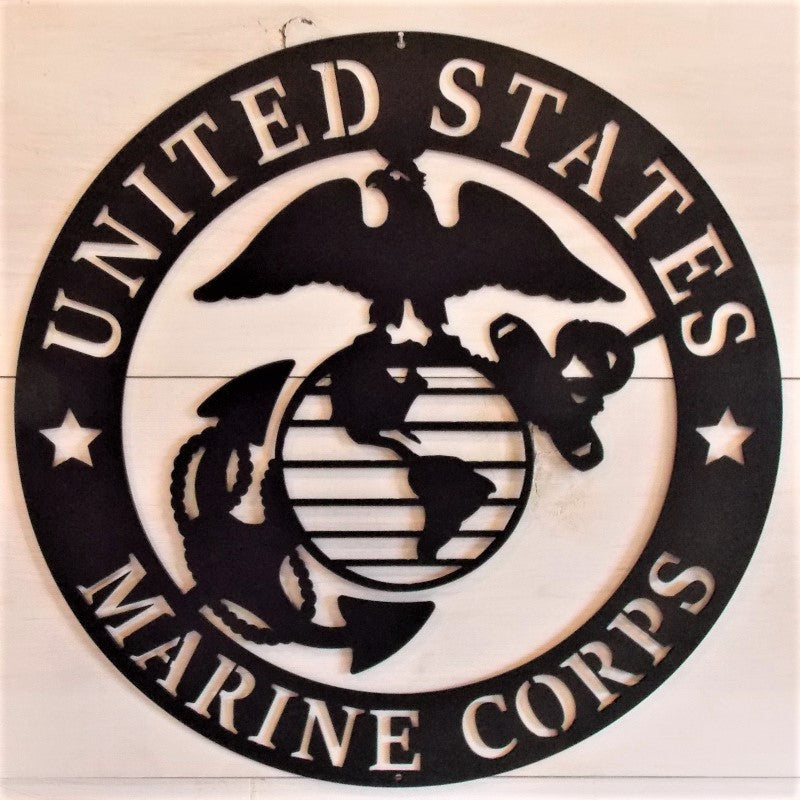 U.S. Marine Corps Emblem Steel Sign