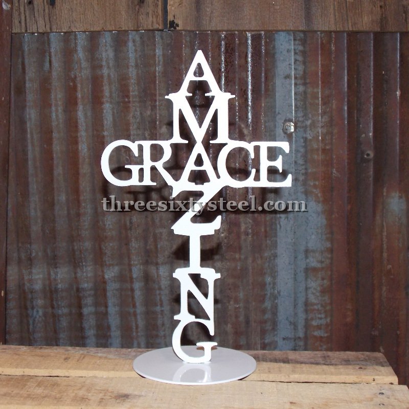 Amazing Grace Cross Stand