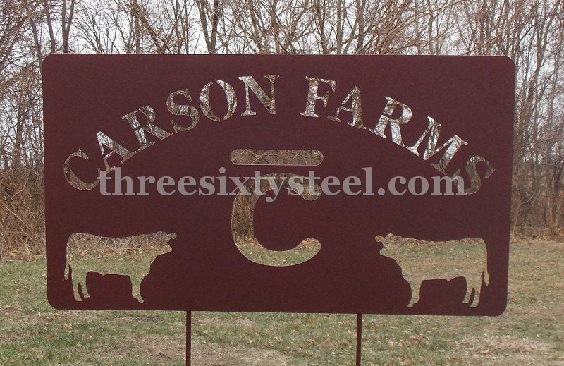 Custom Driveway - Entrance - Welcome Steel Signs