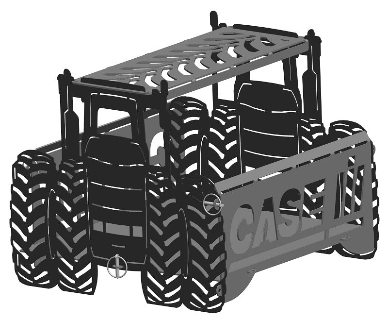 image of CASE IH 4WD Tractor Fire Pit Portable Collapsible FirePit Grill
