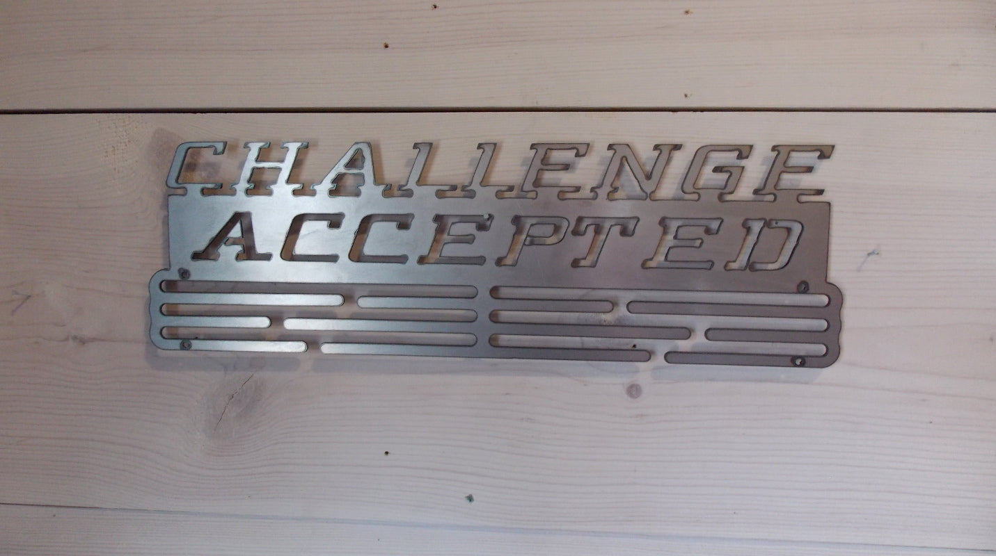 Challenge Accepted Medals Hanger