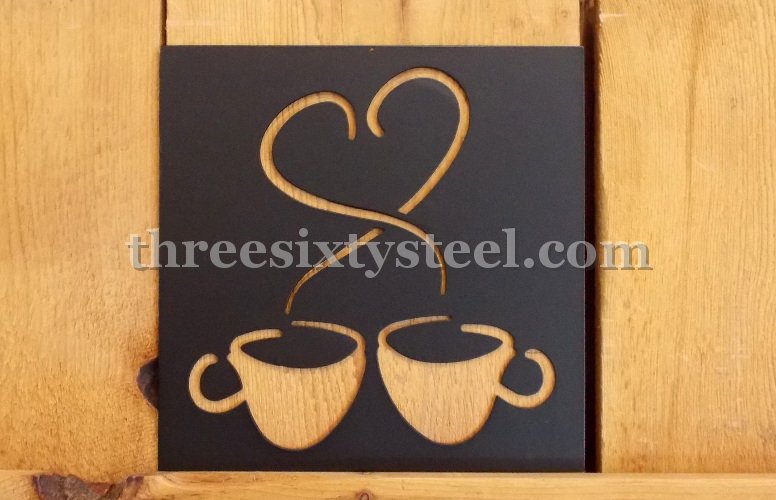 Coffee Cups Love Sign