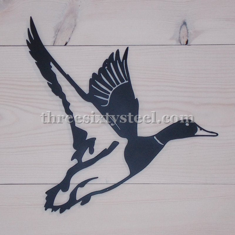 Duck in Flight Steel Wall Art