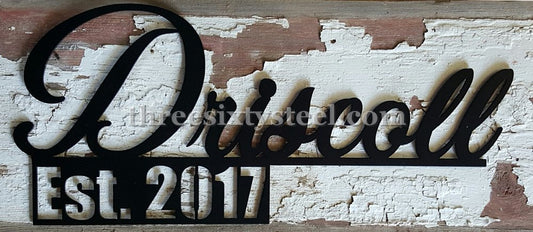 Custom Steel Name Signs / 360-STEEL Custom Products