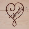 Family Heart Steel Art