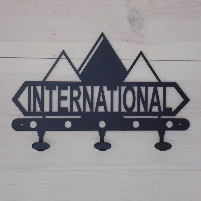 International Harvester Diamond Logo Steel Coat Hook Black