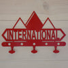International Harvester Diamond Logo Steel Coat Hook Red