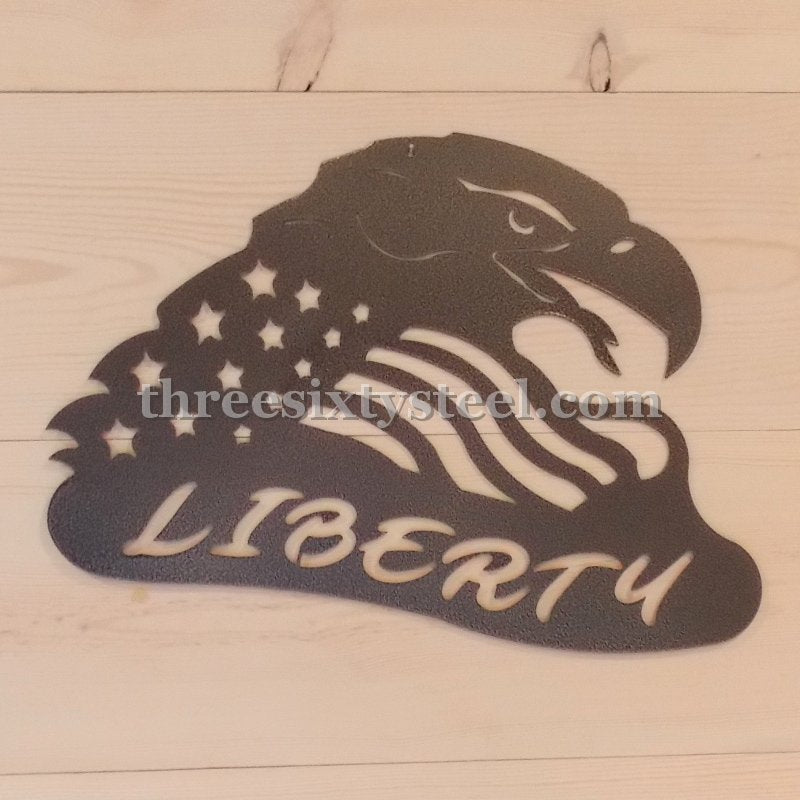 Liberty Eagle Flag Steel Art