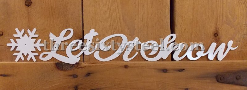 Let It Snow Lettering