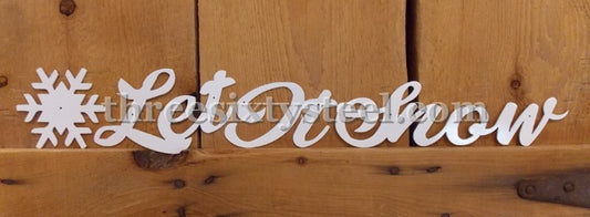 Let It Snow Lettering