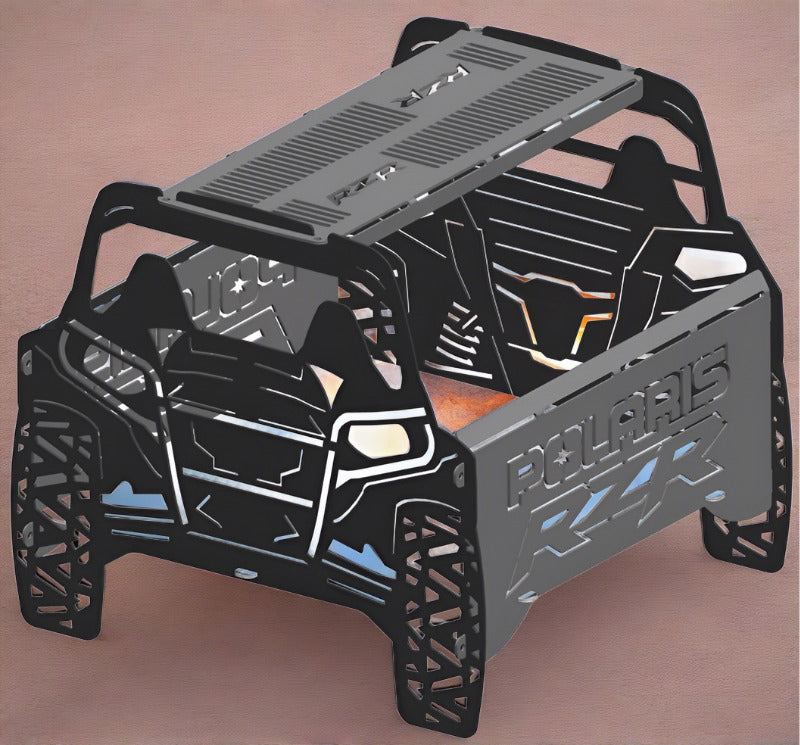 image of Polaris RZR Fire Pit Portable Collapsible FirePit Grill