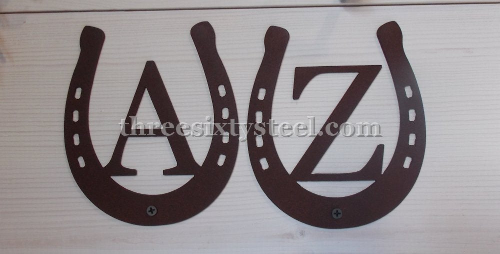 Horse Shoe Initials