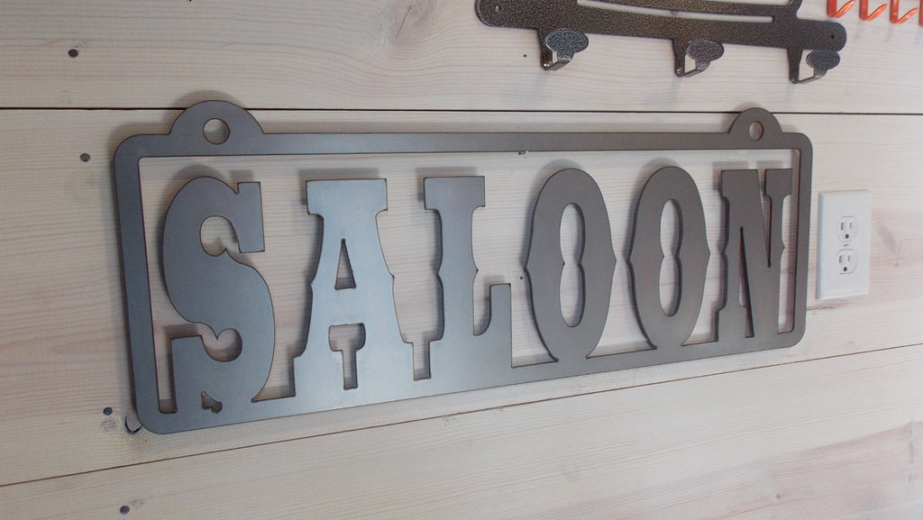 Saloon Steel Bar Sign