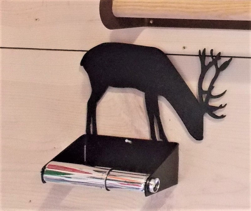 Buck Deer Toilet Paper Holder by 360-STEEL