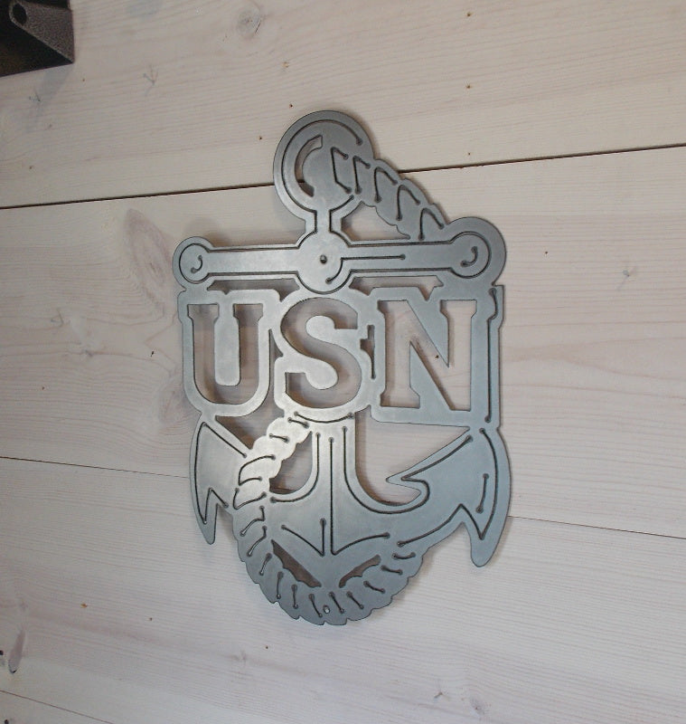 U.S. Navy Anchor Steel Decor