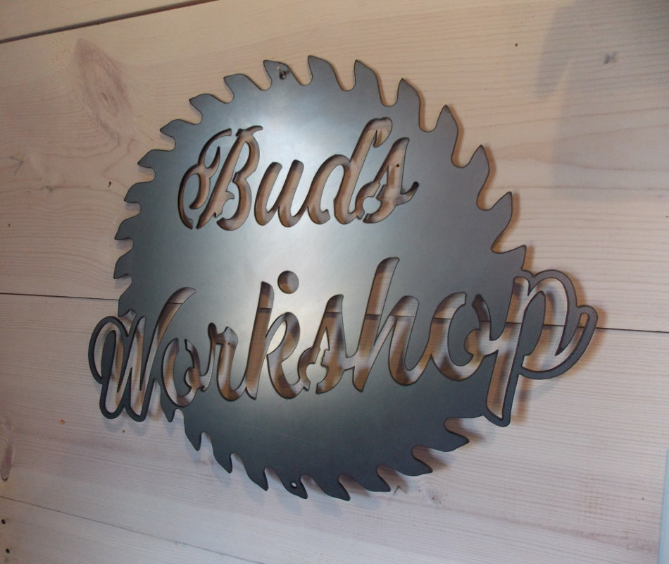 Custom Workshop Saw Blade Sign