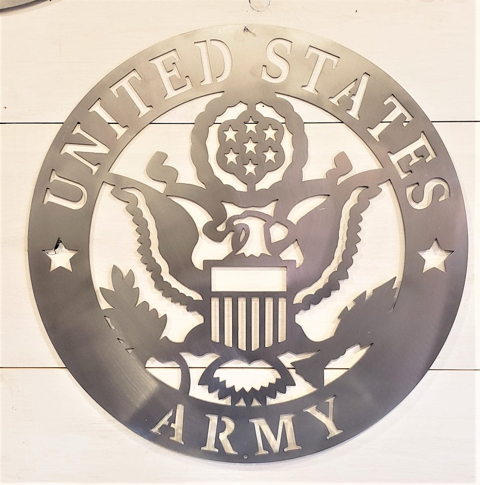 U.S. Army Emblem Steel Sign