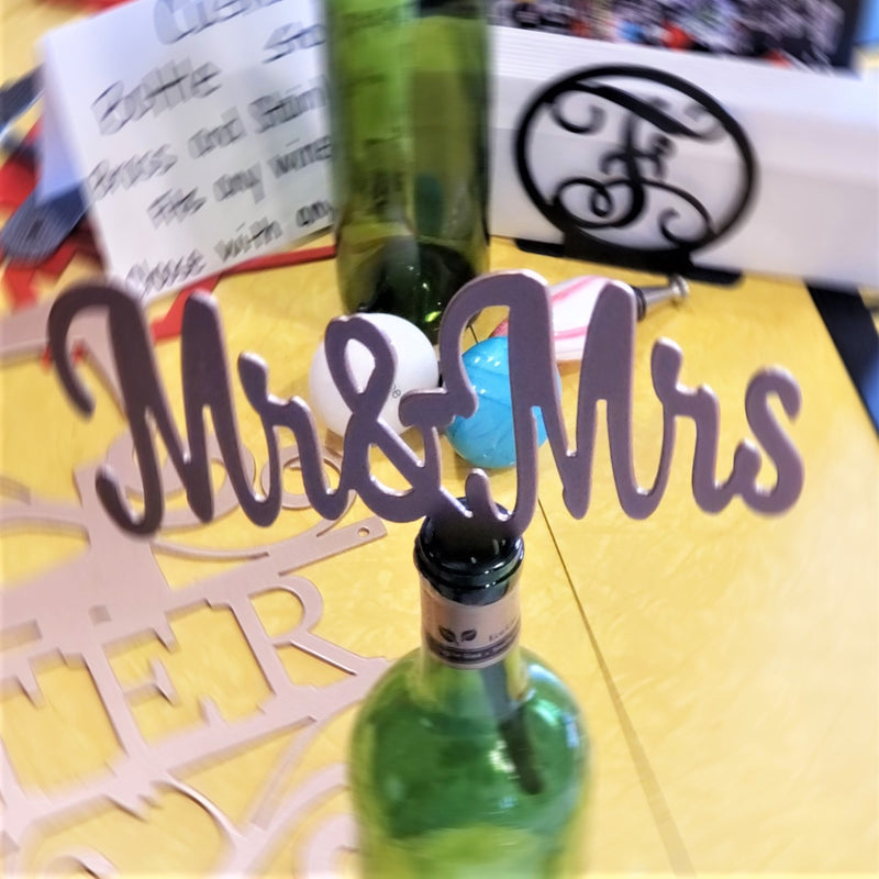 Mr. and Mrs. Wedding Cake Topper