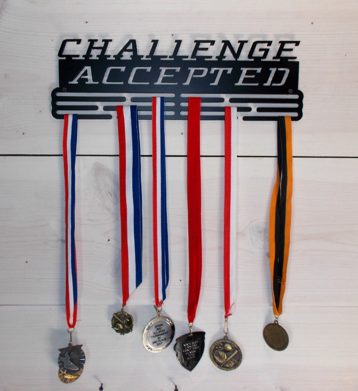 Challenge Accepted Medals Hanger