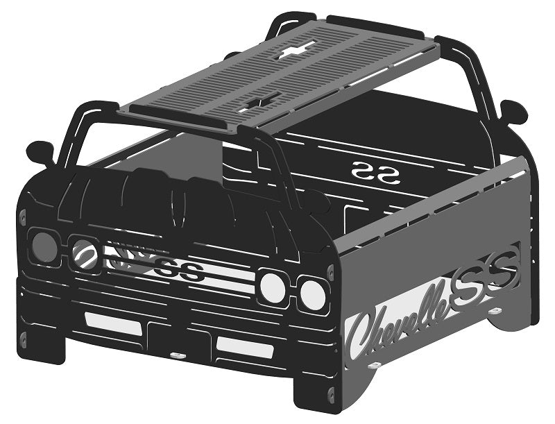 image of 1969 Chevelle Fire Pit Portable Collapsible FirePit Grill