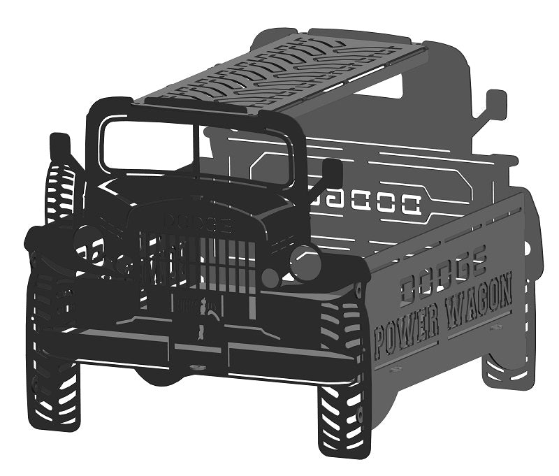 image of Dodge Power Wagon Fire Pit Portable Collapsible FirePit Grill