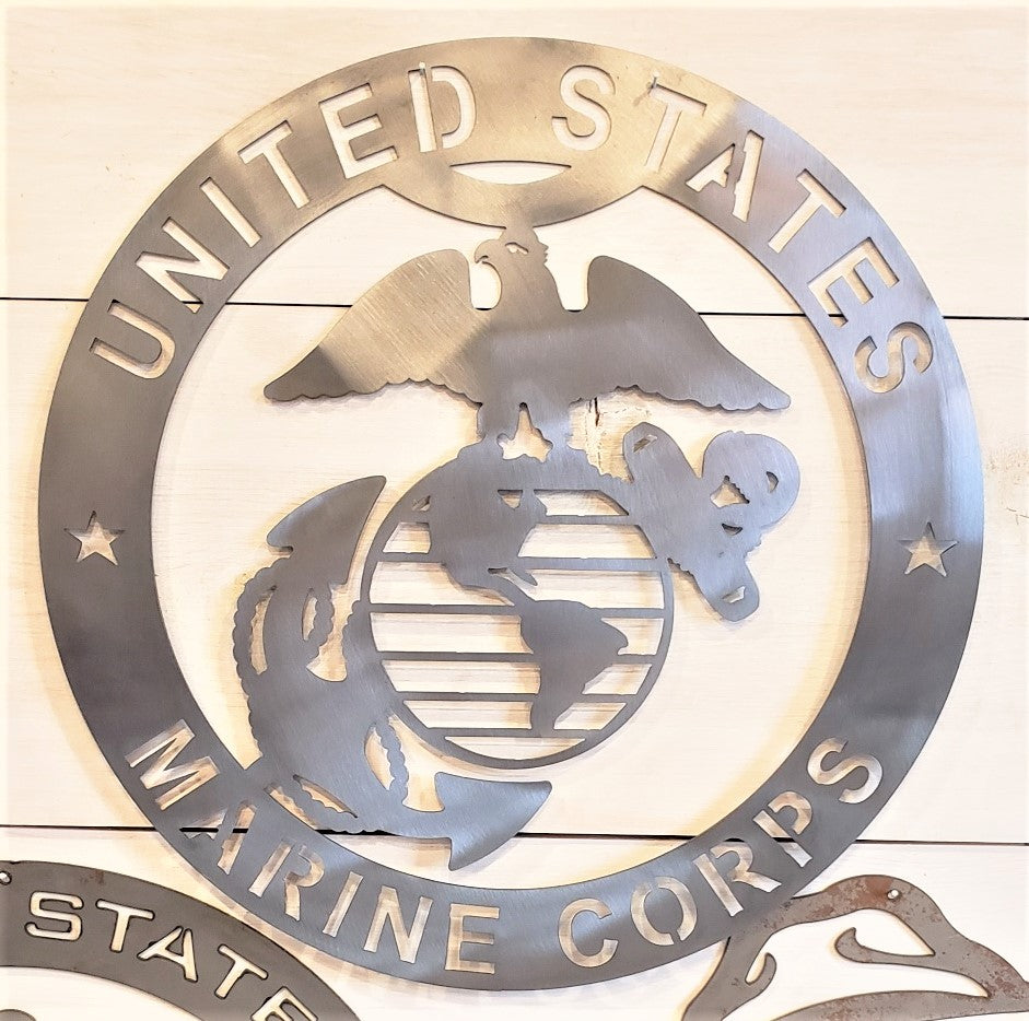 U.S. Marine Corps Emblem Steel Sign