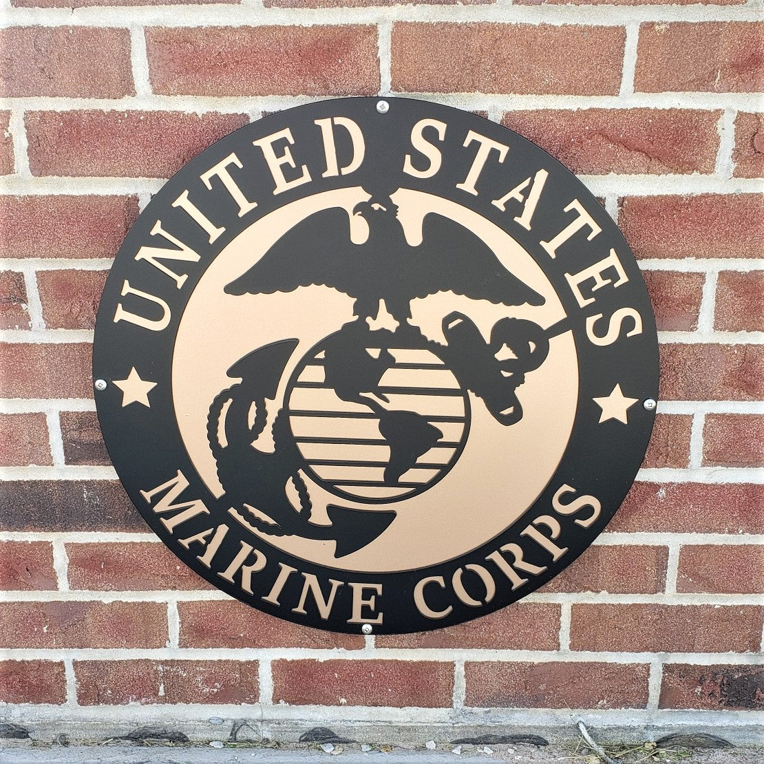 U.S. Marine Corps Emblem Steel Sign
