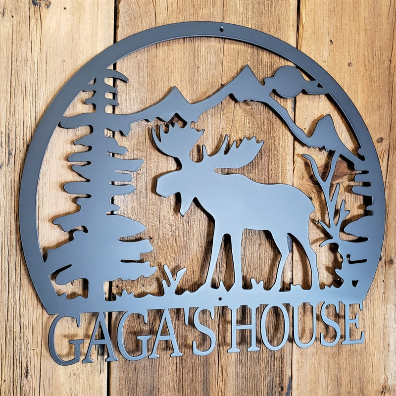 image of Moose Mountain Scene Name Sign