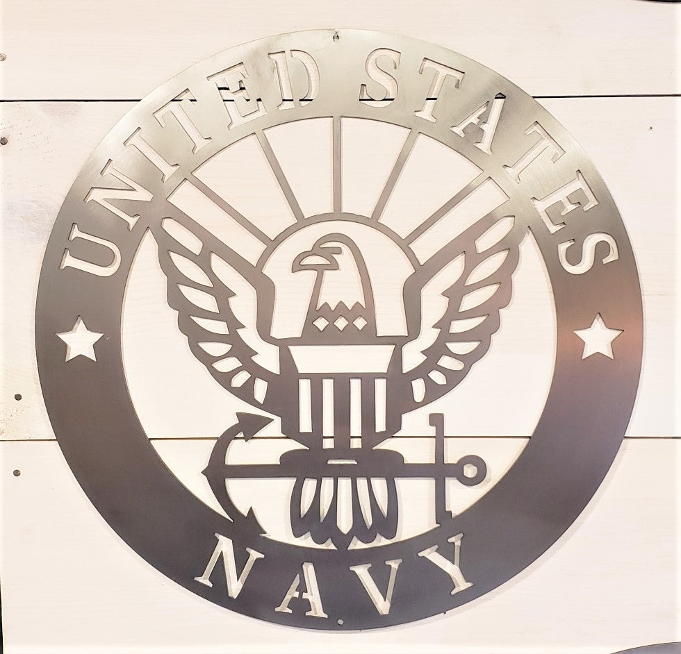 U.S. Navy Emblem Steel Sign