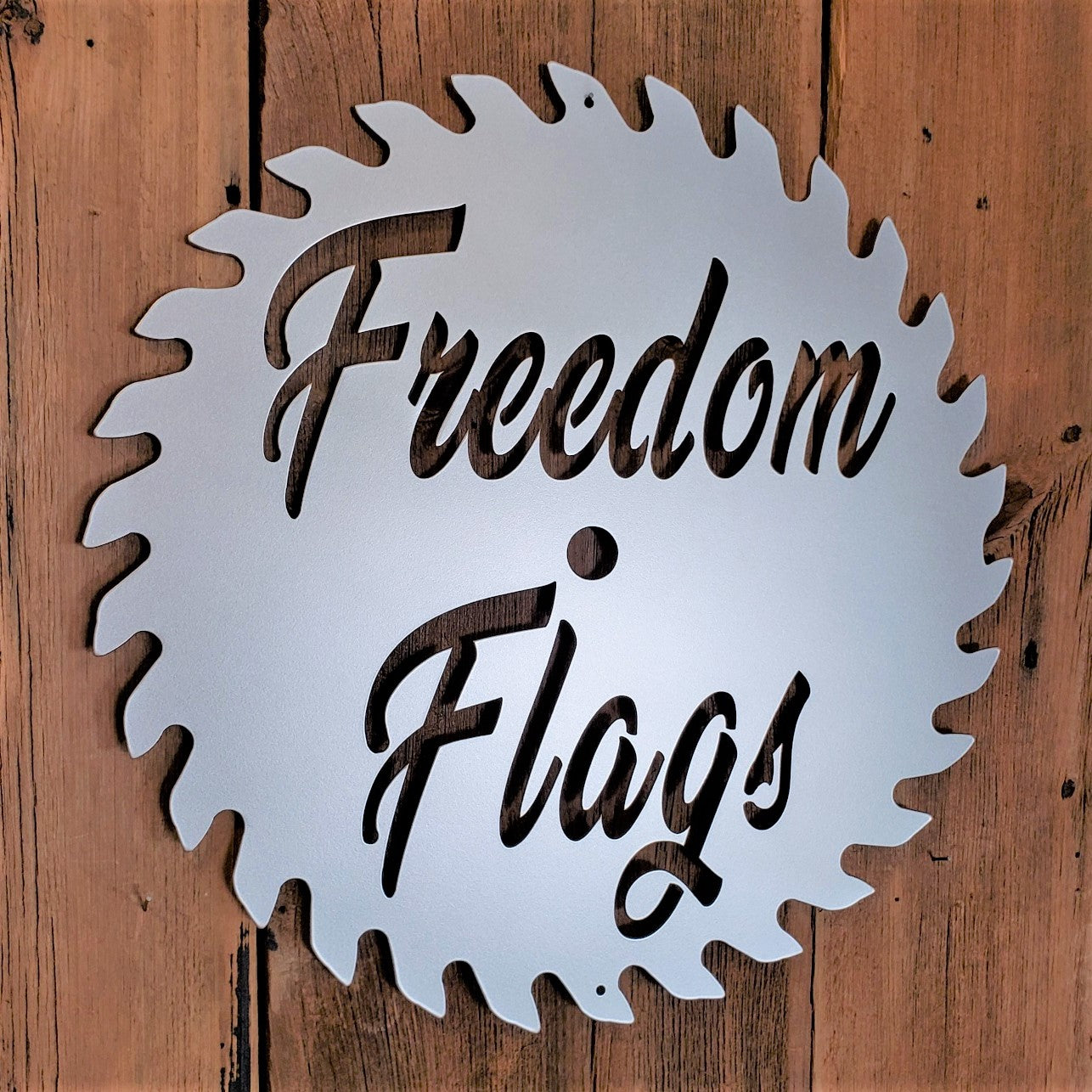 Custom Name Saw Blade Sign