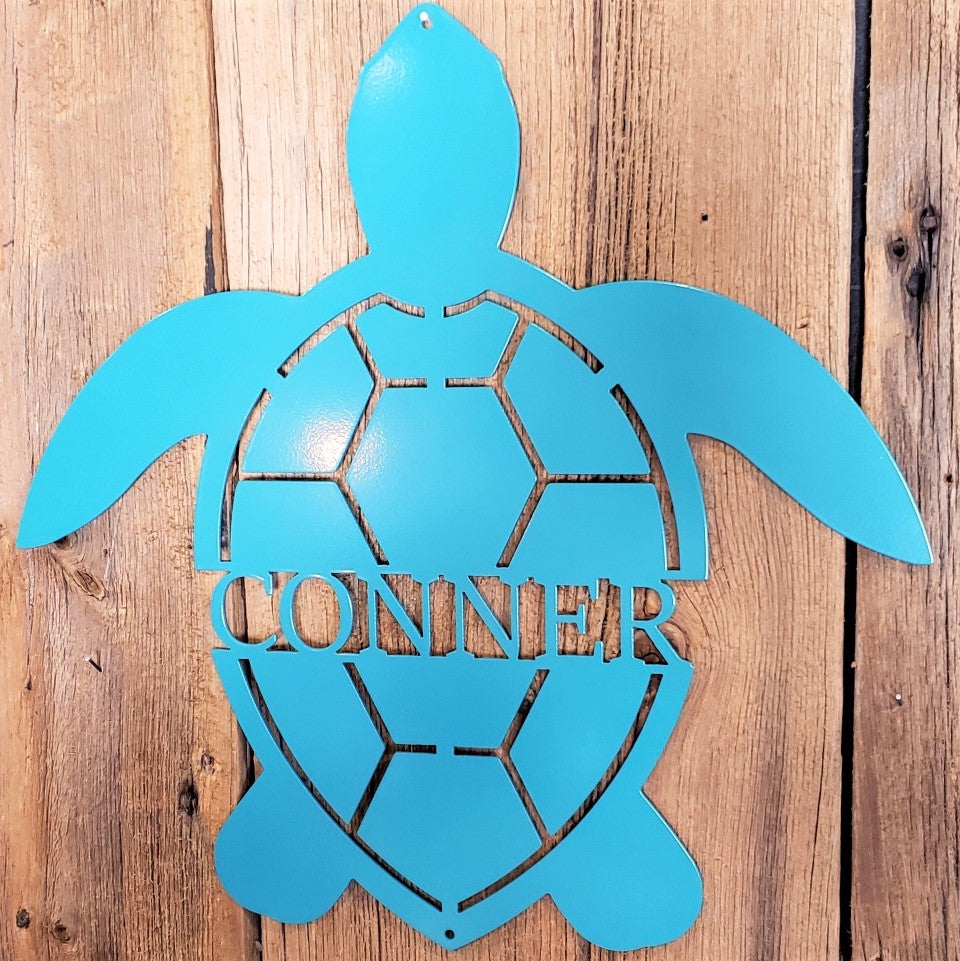 Sea Turtle Name Sign