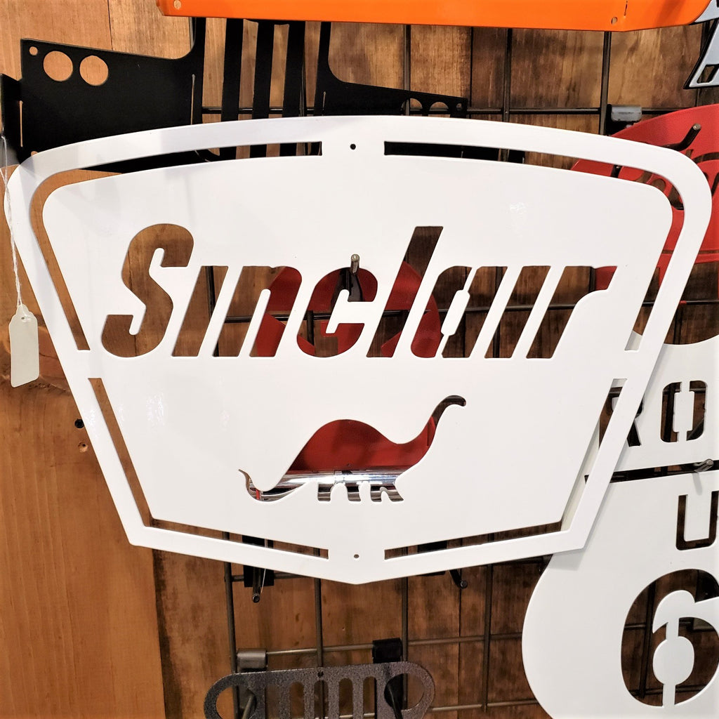 image of SINCLAIR Gas and Oil METAL SIGN with Dino.