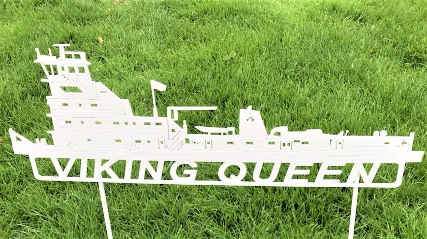 image of Viking Queen Artco Towboat Steel Sign