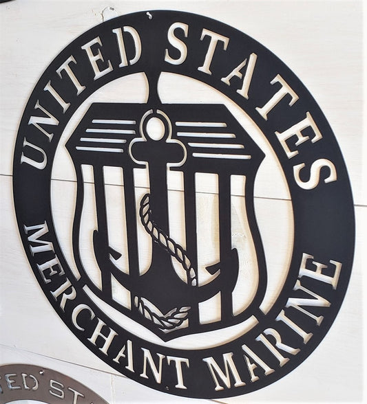U.S. Merchant Marine Emblem 20" Steel Sign