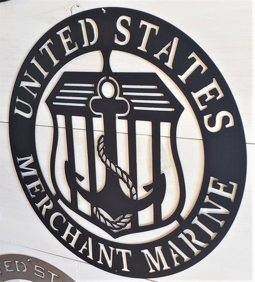 U.S. Merchant Marine Emblem 20" Steel Sign