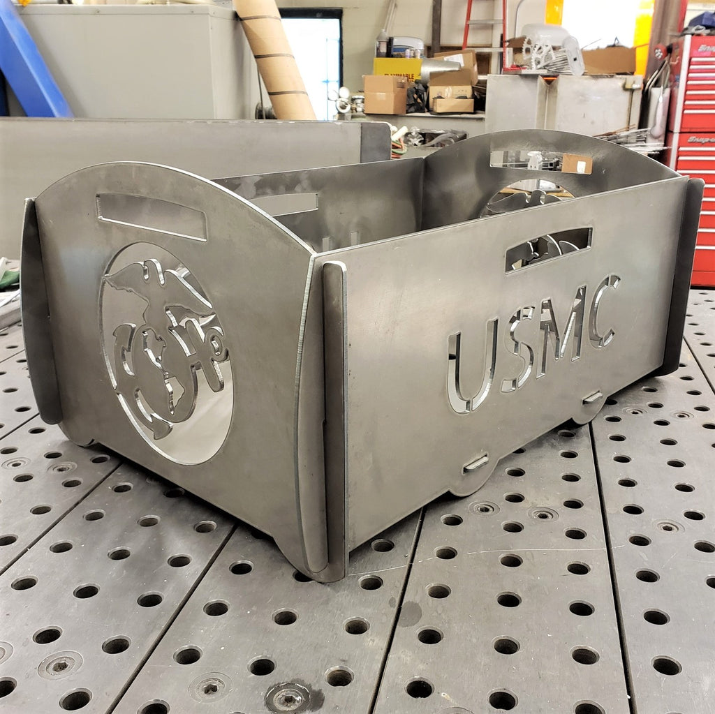 image of Marine Corps USMC StorFlat CarGo Collapsible Fire Pit Cargo Holder